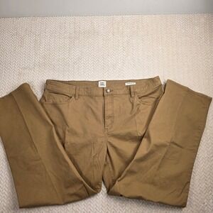 Flint and Tinder 365 Pant Mens 42x30 Straight Fit Brown Khaki Chino F-510002